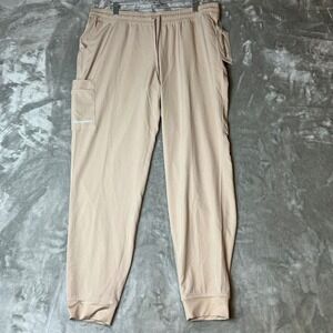 Skechers by Barco Midrise Theory Jogger Pants Khaki Large Eco-Friendly Stretch